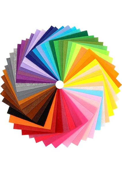 40 Adet Keçe Kumaş Kareler Dıy Craftwork Keçe El Sanatları Çeşitli Renkler Tekstil Bulanık Kumaşlar Scrapbooks Dikiş (Yurt Dışından)