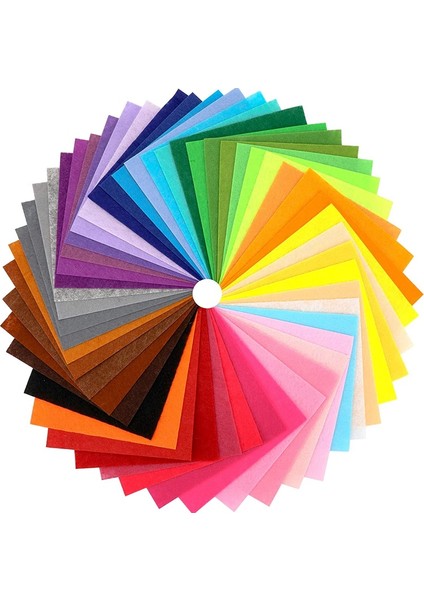 40 Adet Keçe Kumaş Kareler Dıy Craftwork Keçe El Sanatları Çeşitli Renkler Tekstil Bulanık Kumaşlar Scrapbooks Dikiş (Yurt Dışından)