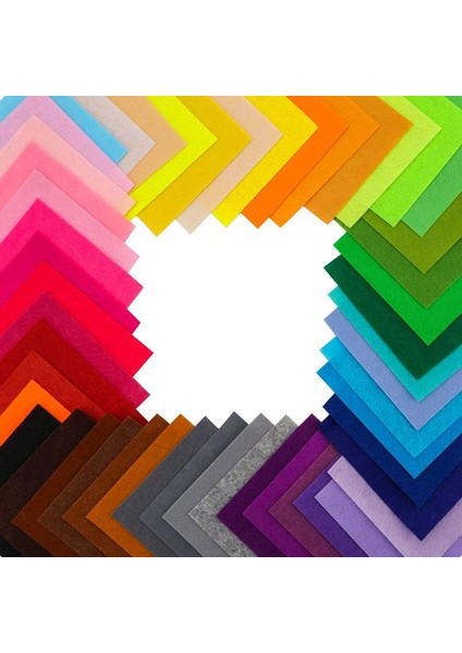40 Adet Keçe Kumaş Kareler Dıy Craftwork Keçe El Sanatları Çeşitli Renkler Tekstil Bulanık Kumaşlar Scrapbooks Dikiş (Yurt Dışından)