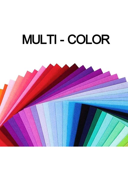40 Adet Keçe Kumaş Kareler Dıy Craftwork Keçe El Sanatları Çeşitli Renkler Tekstil Bulanık Kumaşlar Scrapbooks Dikiş (Yurt Dışından)