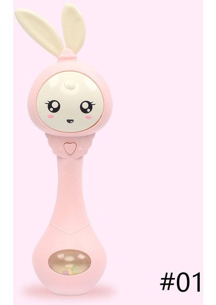 LED Müzik Yanıp Sönen Bebek Çıngıraklar Diş Kaşıyıcınız Çıngırak Oyuncak El Bells Sevimli Tavşan El Bells Yenidoğan Bebek Erken Eğitici Oyuncaklar (Yurt Dışından) fiyatları