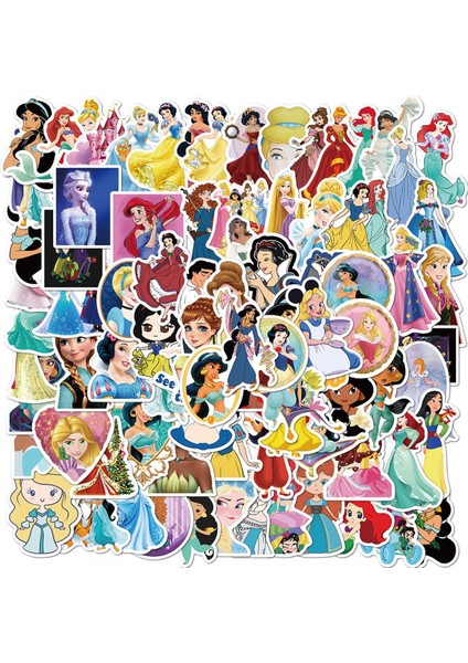100 Adet Disney Prenses Çıkartmalar Kar Beyaz Elsa Pvc Tekrar Etmeyin Pegatinas Araba Motosiklet Çekme Çubuğu Kutusu Karikatür Grafiti Çıkartmalar Su Geçirmez (Yurt Dışından)