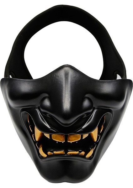 Kötü Şeytan Prajna Gülümseme Yarım Yüz Maskesi Cadılar Bayramı Masquerade Cosplay Parti Sahne (Yurt Dışından)