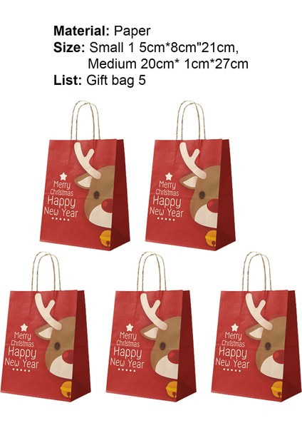 Hediye Çantaları Enfes Noel Kağıt Hediye Çantaları (Yurt Dışından) modelleri
