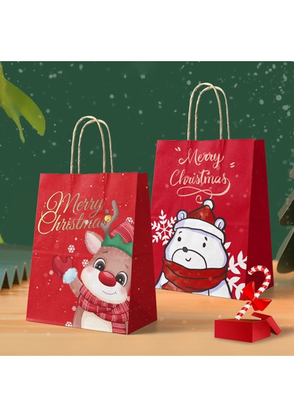 Hediye Çantaları Enfes Noel Kağıt Hediye Çantaları (Yurt Dışından) indirimleri