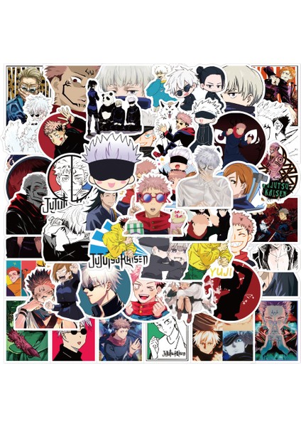 50 Adet Anime Jujutsu Kaisen Graffiti Su Geçirmez Çıkartmalar Motosiklet Kask Için Dizüstü Bagaj (Yurt Dışından) modelleri