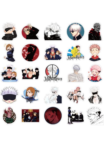 50 Adet Anime Jujutsu Kaisen Graffiti Su Geçirmez Çıkartmalar Motosiklet Kask Için Dizüstü Bagaj (Yurt Dışından) indirimleri