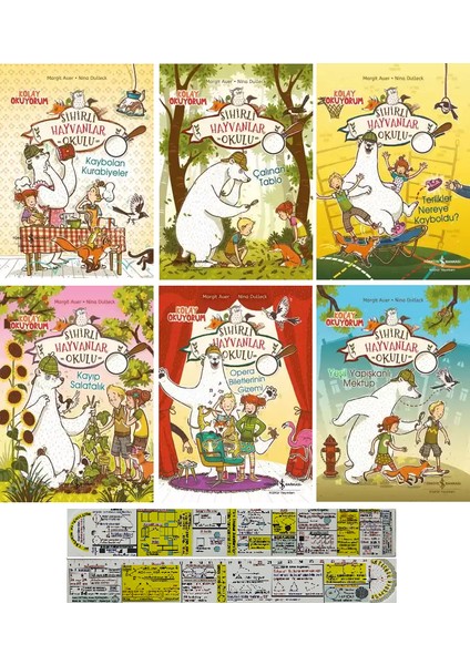 Sihirli Hayvanlar Okulu 6 Kitap Set (Matematik Öğreten Cetvel)