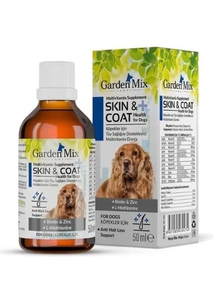 Multivitamin Köpekler İçin Tüy Sağlığını Destekleyici Damla 50 ml