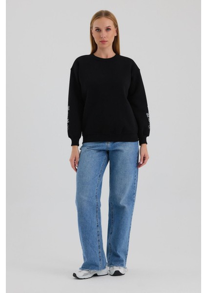 Kadın Oversize Baskılı Sweatshirt fırsatları