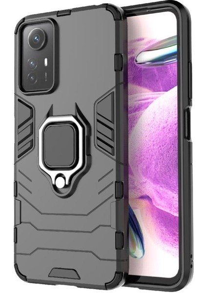 Xiaomi Redmi NOTE12S 4g Için Kılıf 360 &deg; Dönen Halka Darbeye Kapak Damla (Yurt Dışından)