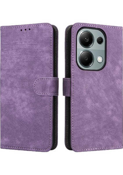Xiaomi Poco M6 Pro 4g Kart Yuvaları Için Kılıf Kapak Pu Deri Flip Folio Rfıd (Yurt Dışından)