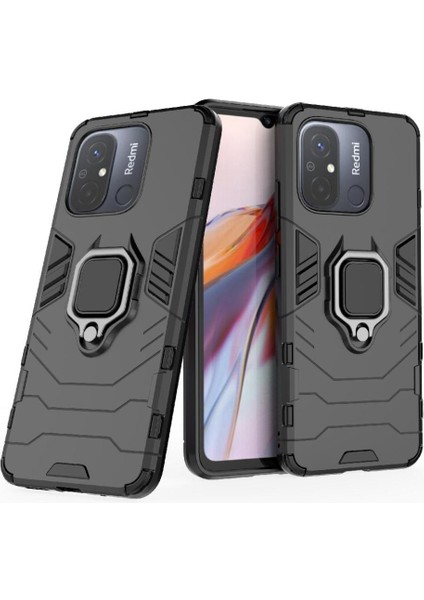 Xiaomi Redmi 12C Askeri Damla Koruma Kickstand Darbeye (Yurt Dışından)