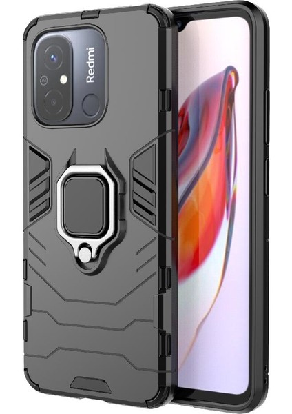 Xiaomi Redmi 12C Askeri Damla Koruma Kickstand Darbeye (Yurt Dışından)