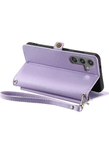 Samsung Galaxy S24 Fe Rfıd Engelleme Fermuar Yuvası Için Cüzdan Crossbody Durumda (Yurt Dışından)