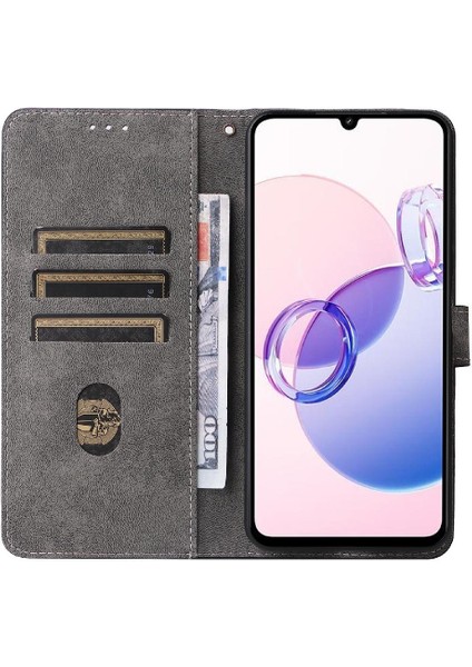 Xiaomi Poco M6 5g Manyetik Kapatma Flip Case Için Folio Cüzdan Rfıd Pu Kart (Yurt Dışından)