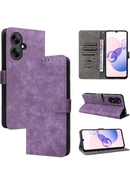 Xiaomi Poco M6 5g Manyetik Kapatma Flip Case Için Folio Cüzdan Rfıd Pu Kart (Yurt Dışından)