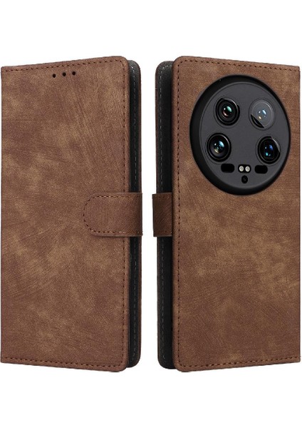 Xiaomi 14 Ultra Manyetik Kapatma Rfıd Engelleme Pu Deri Flip Case (Yurt Dışından)