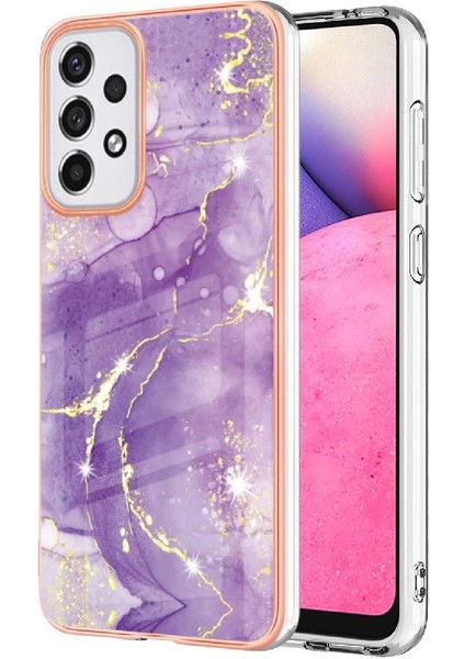 Samsung Galaxy A33 5g Ince Tpu Yumuşak Tampon Mermer Desen (Yurt Dışından)