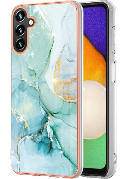 Samsung Galaxy A54 5g Yumuşak Tampon Mermer Desen Koruma Ince (Yurt Dışından)