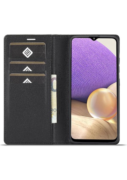 Samsung Galaxy A32 4g Manyetik Karbon Fiber Kart Ekleme Tam (Yurt Dışından)