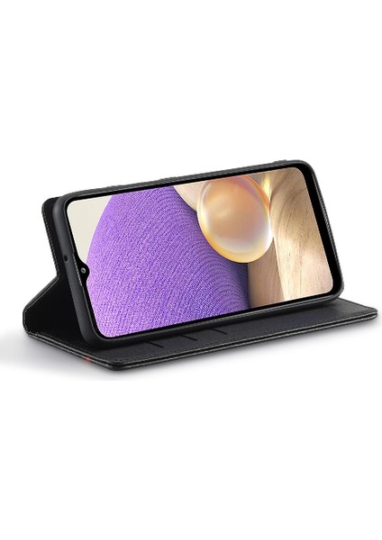 Samsung Galaxy A32 4g Manyetik Karbon Fiber Kart Ekleme Tam (Yurt Dışından)