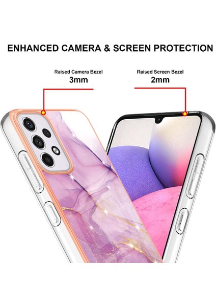 Samsung Galaxy A33 5g Ince Tpu Yumuşak Tampon Mermer Desen (Yurt Dışından) fiyatları