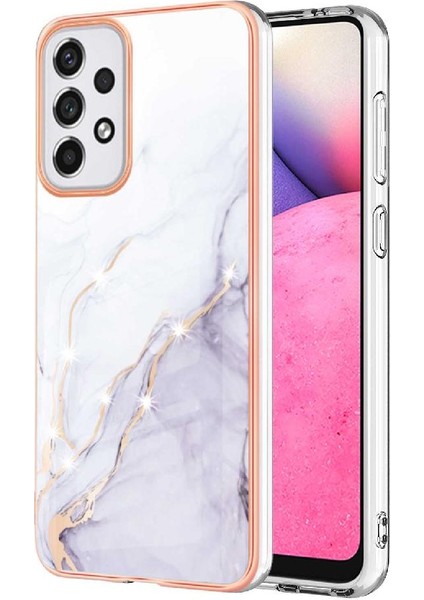 Samsung Galaxy A33 5g Ince Tpu Yumuşak Tampon Mermer Desen (Yurt Dışından)