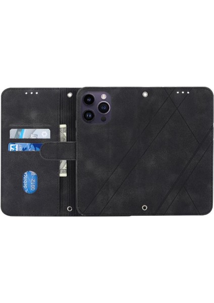 IPhone 16 Pro El Cüzdan Kredi Kartı Tutucu Kickstand Pu Için Filp Durumda (Yurt Dışından)