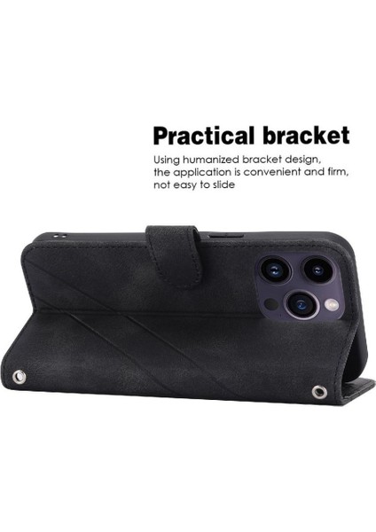 IPhone 16 Pro El Cüzdan Kredi Kartı Tutucu Kickstand Pu Için Filp Durumda (Yurt Dışından)