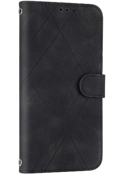 IPhone 16 Için Filp Durumda Pro Max Kickstand Bilek Kayışı El Cüzdan Kredi (Yurt Dışından)
