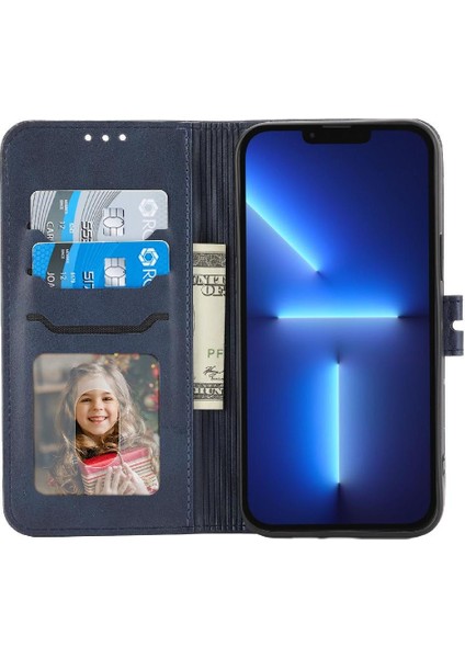 IPhone 16 Için Cüzdan Durumda Pro Max Kabartmalı Kart Tutucu Tüm Yuvarlak Kickstand (Yurt Dışından)
