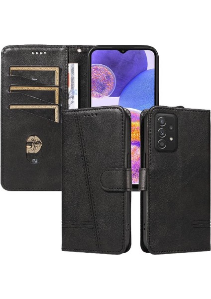 Samsung Galaxy M23 5g Için Filp Durumda Ayrılabilir Siyah Bilezik Cüzdan Telefon Kılıfı (Yurt Dışından)