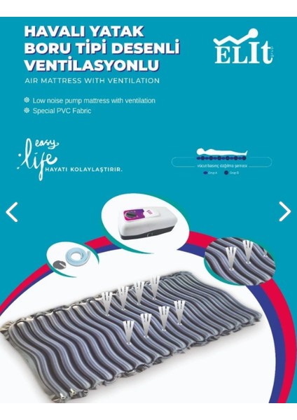Havalı Yatak Boru Tipi Desenli Ventilasyon Özellikli
