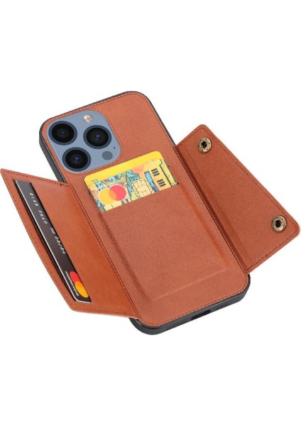 IPhone 16 Için Cüzdan Durumda Pro Max Cüzdan Durumda Kickstand Buit Demir Kart (Yurt Dışından)