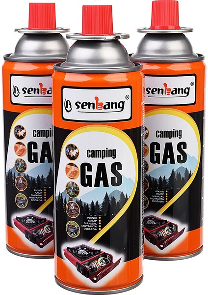 Senbang Kamp Ocak Gazı Valfli Kartuş 227GR - 3 Adet