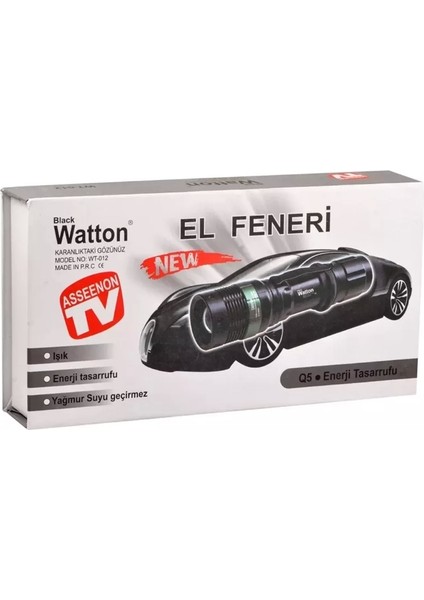 Zoomlu Oto Şarjlı El Feneri WT-012 fırsatları