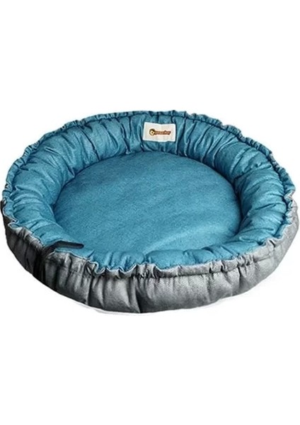 Sunflower Çift Taraflı Peluş Kedi Ve Köpek Yatağı Gri/Mavi 85 cm fırsatları