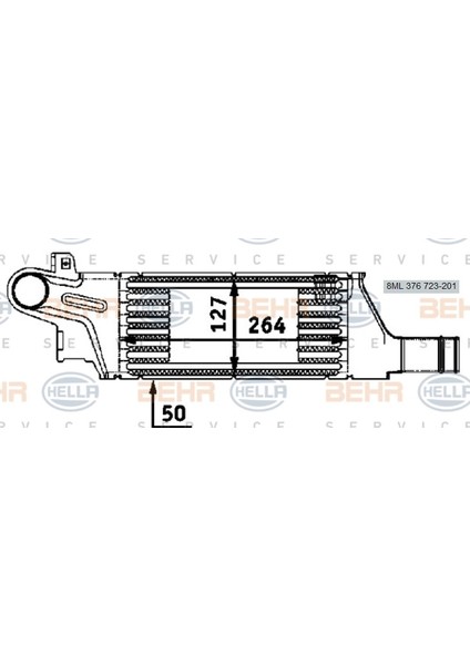 Turbo Radyatörü 8ML376723201 Corsa-C 1.7cdtı 1302113 24427069 9196705