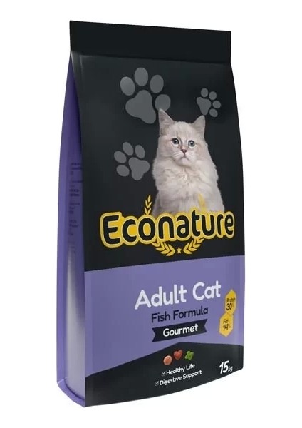 Gurme Balıklı Yetişkin Kedi Maması 15 kg