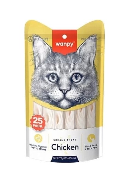 Tavuklu Sıvı Kedi Ödülü 14 gr 25 Adet