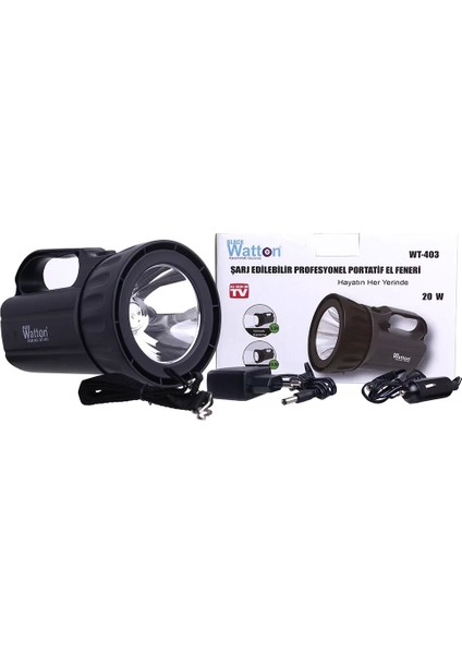 Şarj Edilebilir Profesyonel Portatif El Feneri WT-403 modelleri