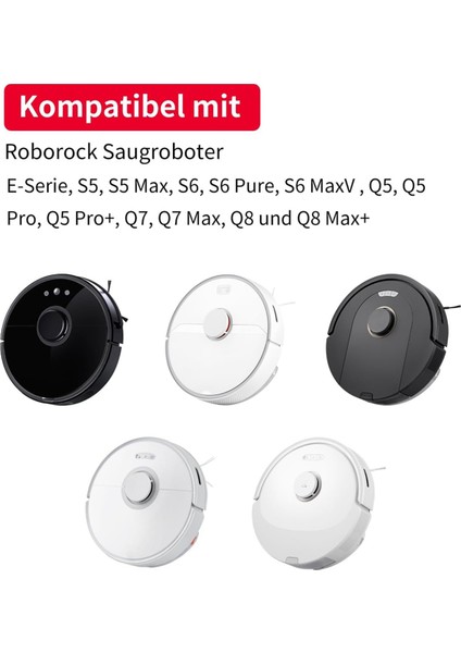 Q5, Q5 Pro, Pro+, Q7MAX, Q8MAX ve Q8MAX+, E Serisi, S5, S5 Max, S6, S6 Pure, Maxv Için Mop Bezi Pedleri (Yurt Dışından)