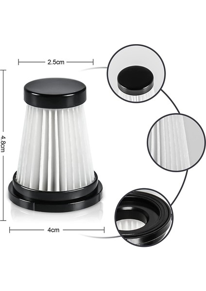 K12 / Pro K13 Elektrikli Süpürge ve Genius Invictus .0/2.0 El Süpürgesi Için 6 Filtre (Yurt Dışından)