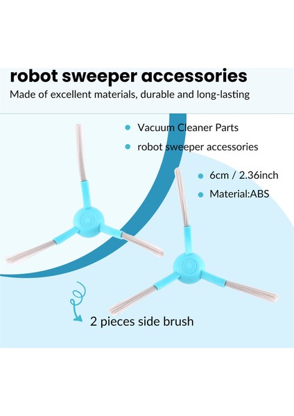 Adet Yan Fırçalı Robot Süpürge Aksesuarları 3090 3490 Elektrikli Süpürge Için Yedek (Yurt Dışından) fırsatları