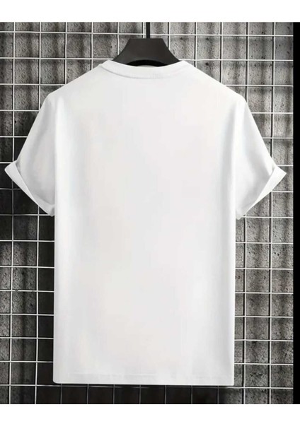 Maça A Baskılı Erkek Salaş Oversize Boyfirend T-Shirt fiyatları