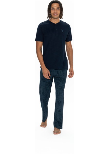 Erkek Lacivert 3 Lü Pijama Takım