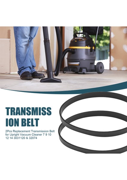 Dikey Elektrikli Süpürge Için 2 Adet Yedek Şanzıman Kayışı 7 9 10 12 14 3031120 ve 32074 (Yurt Dışından)