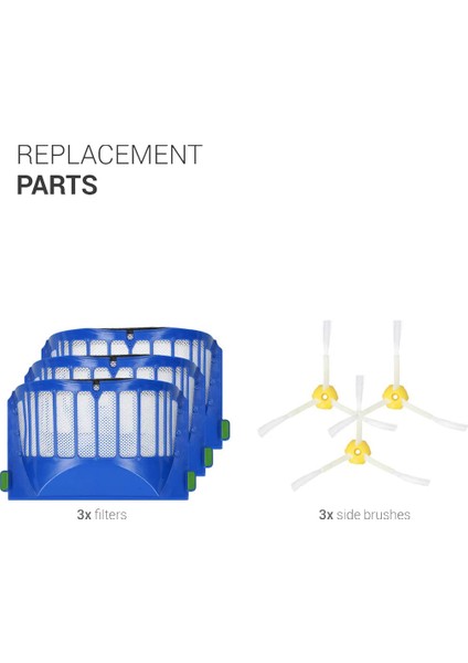 Yedek Filtre Takımı 600 Serisi 620 630 650 660 670 690 Robotik Süpürge Aksesuarları Için Uygundur (Yurt Dışından) fiyatları