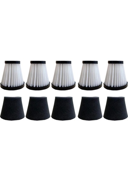 El Tipi Elektrikli Süpürge F117 ile Uyumlu 5 Paket Yedek Filtre, AD40117 Parçalarıyla Karşılaştırın (Yurt Dışından)